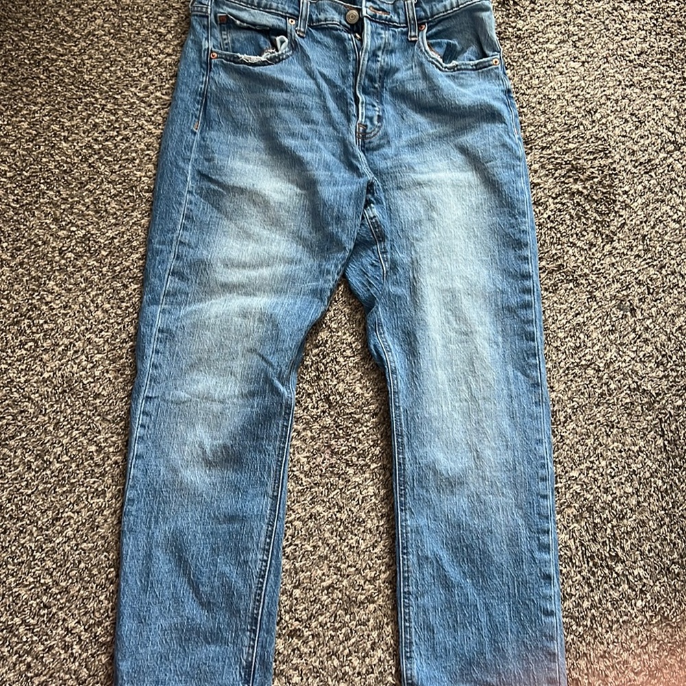 Straight leg jeans